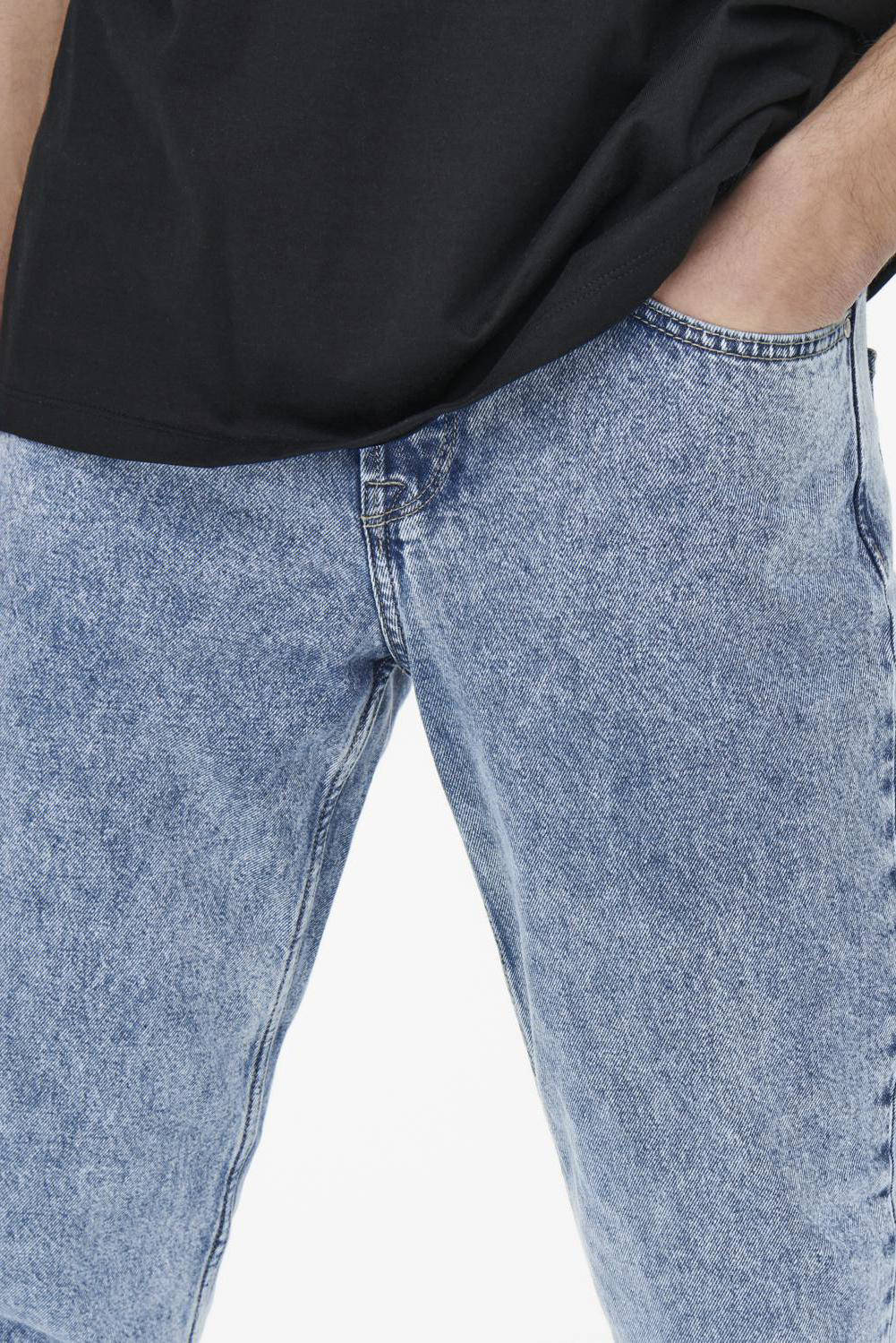 ONLY & SONS tapered fit jeans ONSAVI  1421  blue denim