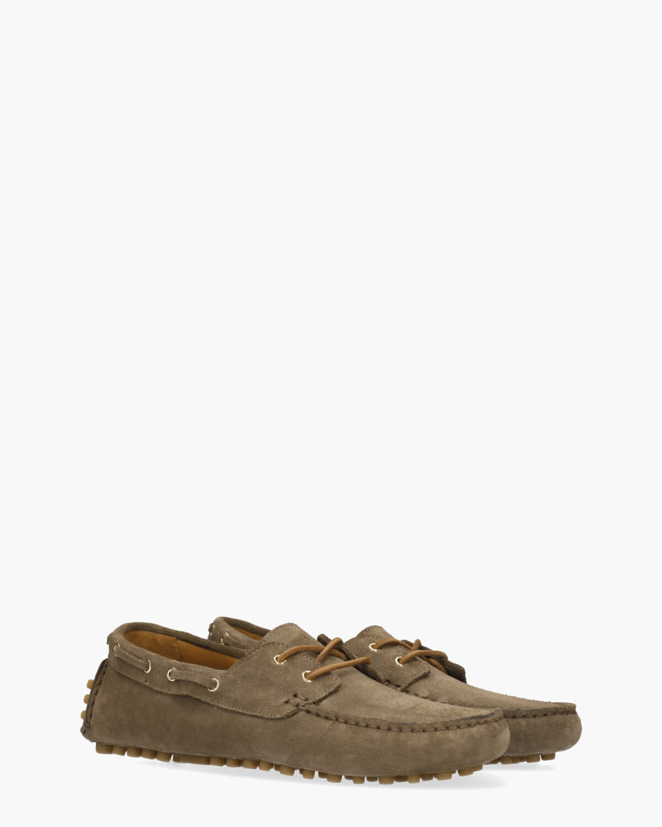 Billi Bi A8571 Taupe Dames Veterschoenen