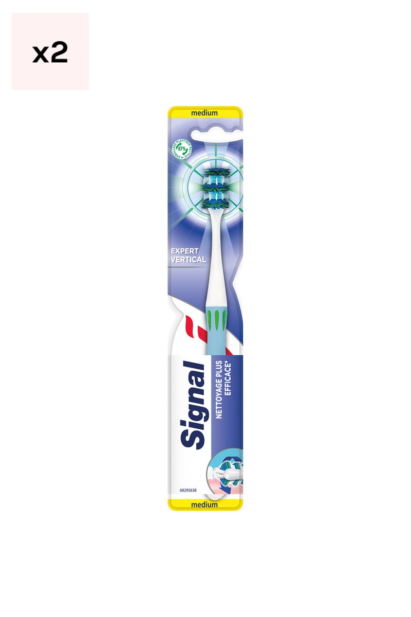 Lot de 2 brosses à dents - Expert Vertical - Médium