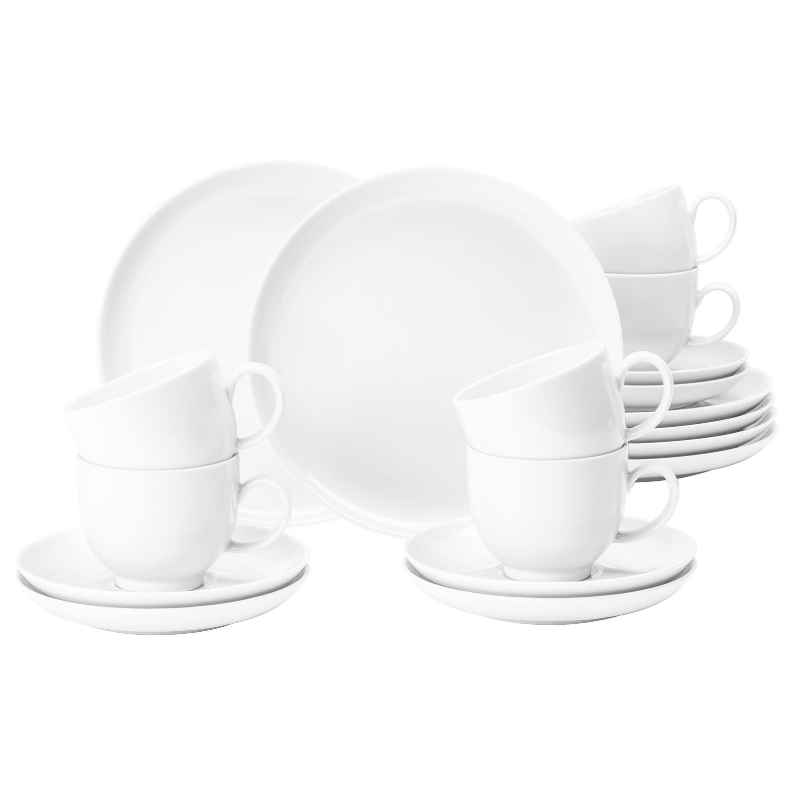 Seltmann Weiden Kaffeeservice Lido Weiß 18er Set