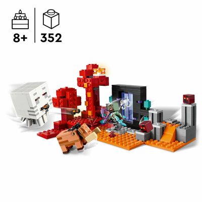 LEGO Minecraft 21255 Bakholdsangrep ved underverdenportalen