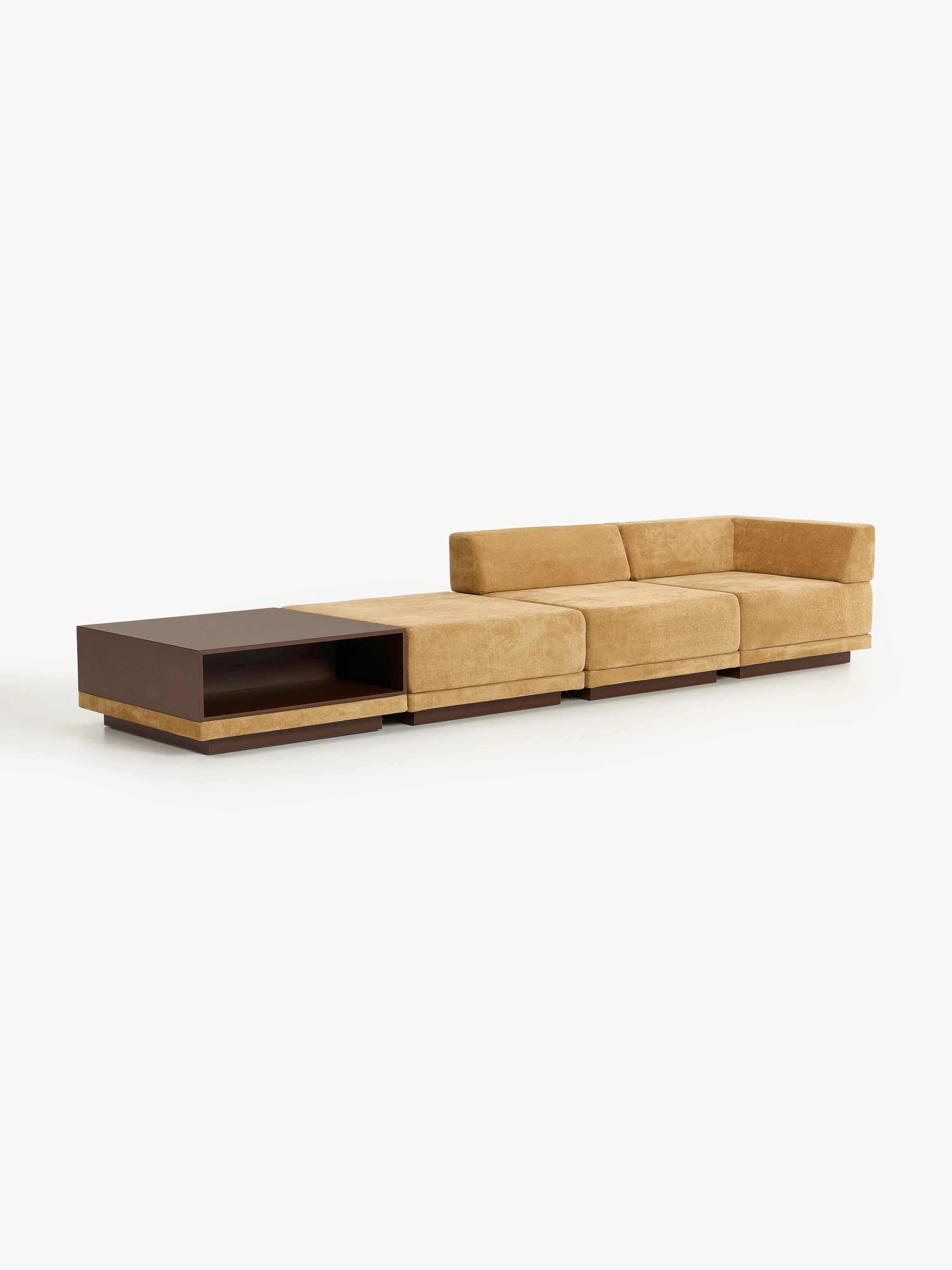 Modulaire bank Colin (4-zits) met salontafel & ottoman