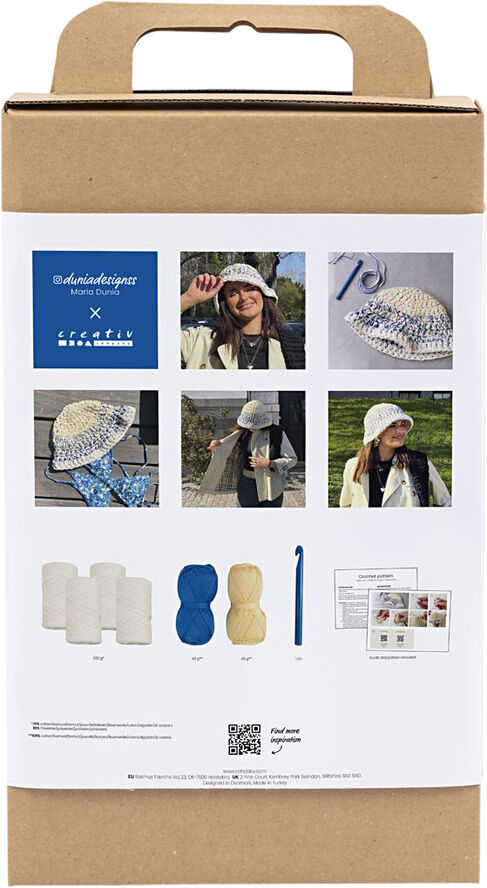 Creativ Company DIY Kit Hækle, Chunky bøllehat