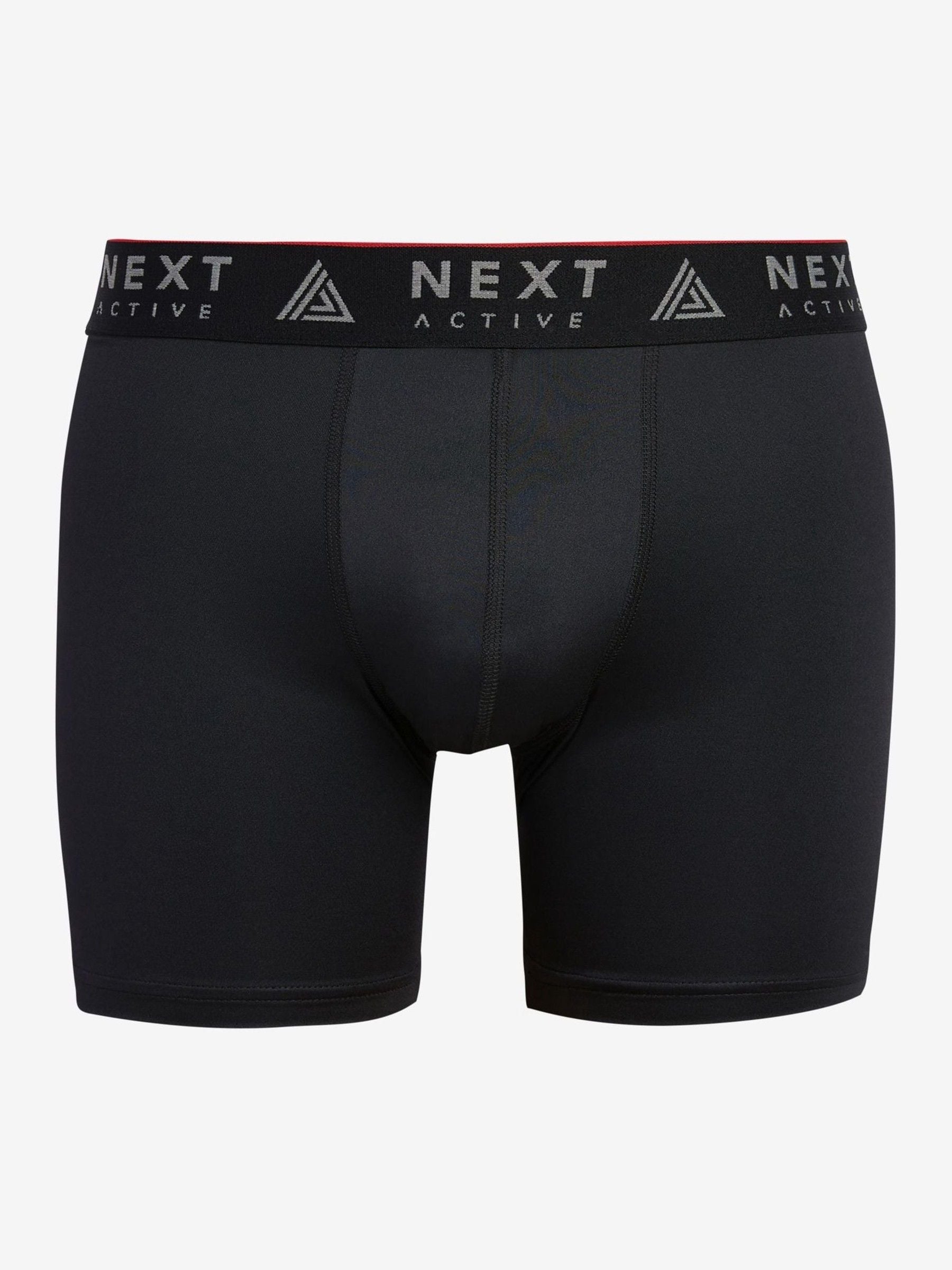 Zwart - 4 Langere sportboxershorts