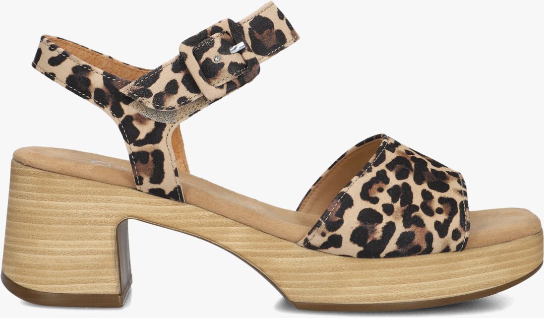bruine gabor sandalen met hak 721.1.0