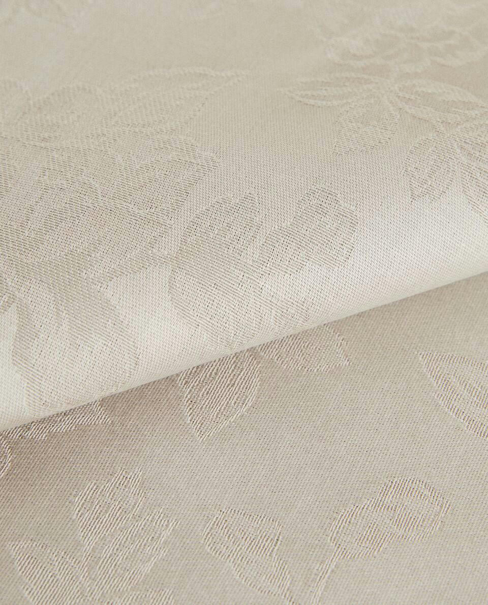 Guardanapos florais em jacquard (pacote com 2)