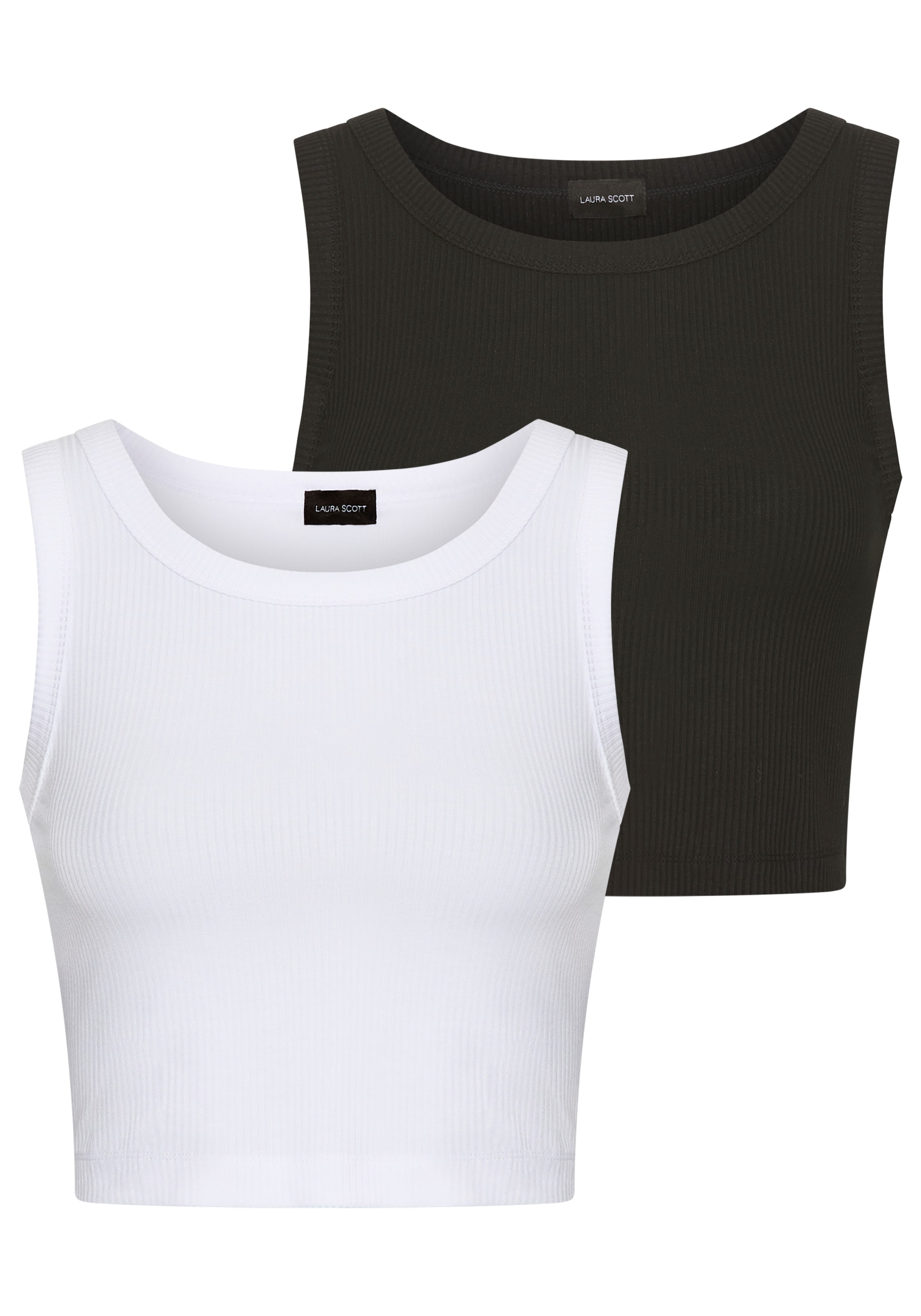Laura Scott Crop-Top , in Rippenqualität