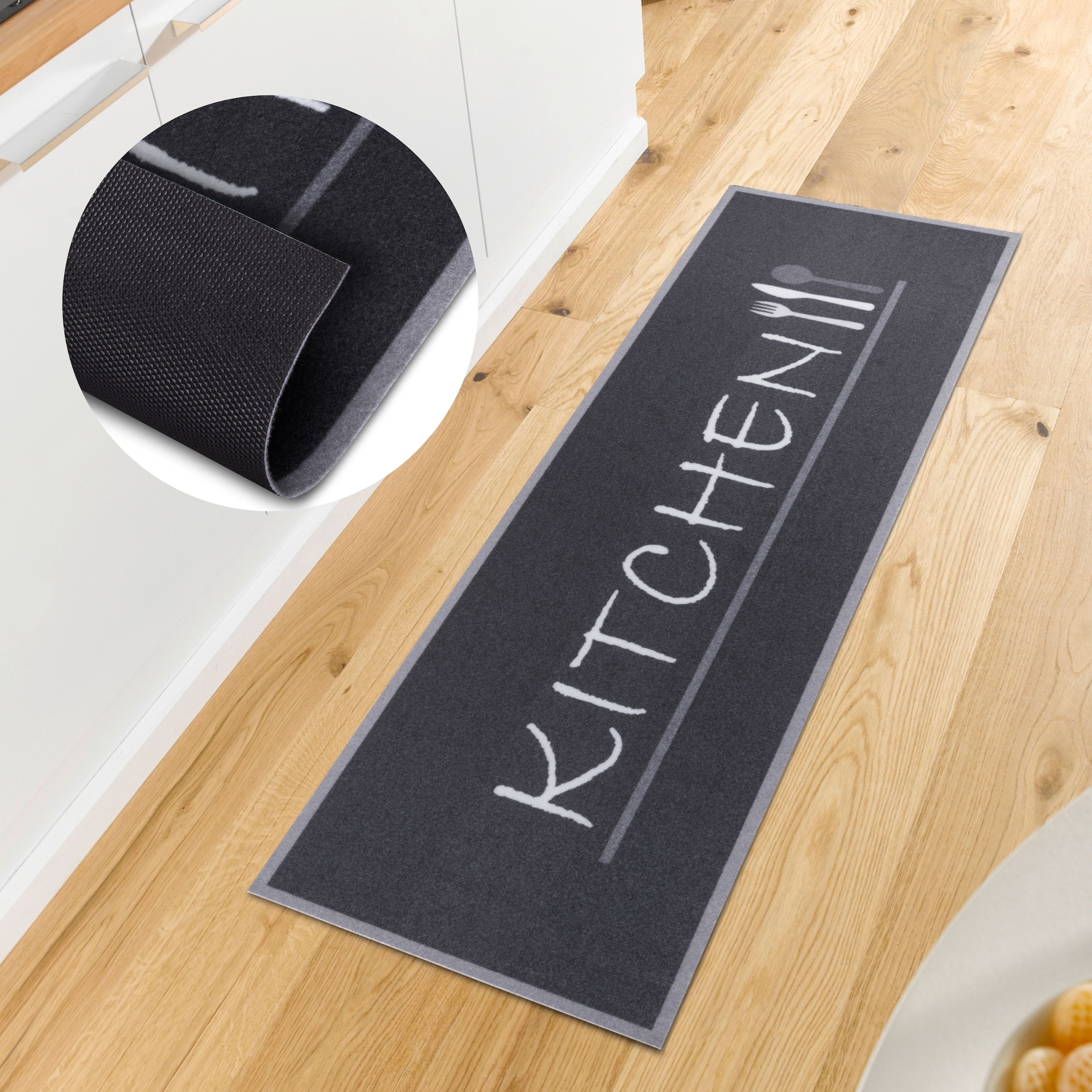 HANSE Home Küchenläufer »Kitchen Cutlery« rechteckig 3 mm Höhe Läufer, Rutschfest, Küchenteppich, Küche, Teppich, Pflegeleicht