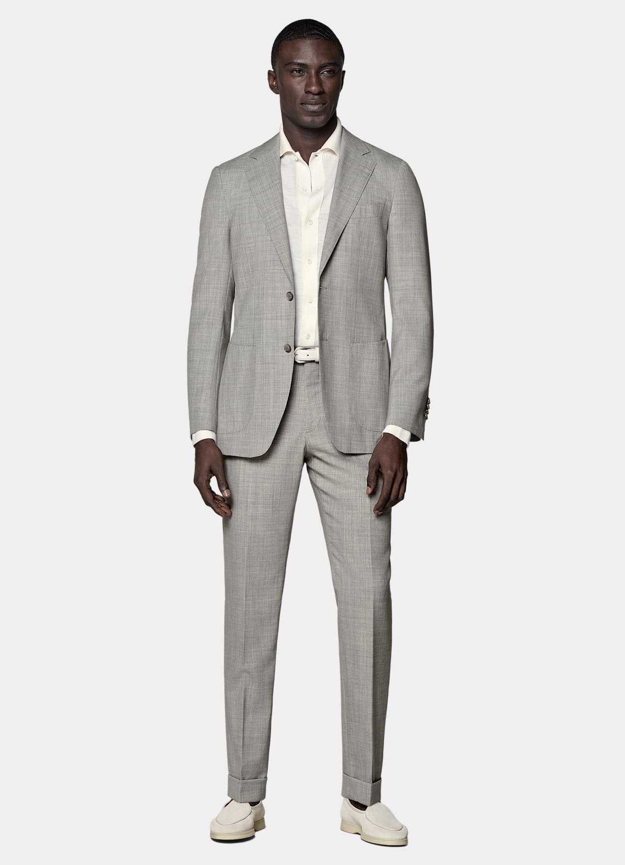 Veste de costume Havana coupe Tailored gris clair