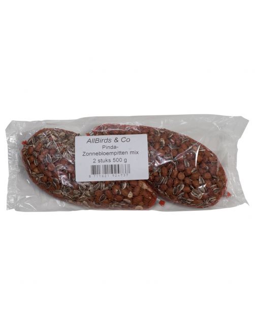 Allbirds&Co Pinda-Zonnebloempittenmix Net A 2 - Voer - 2x250 g