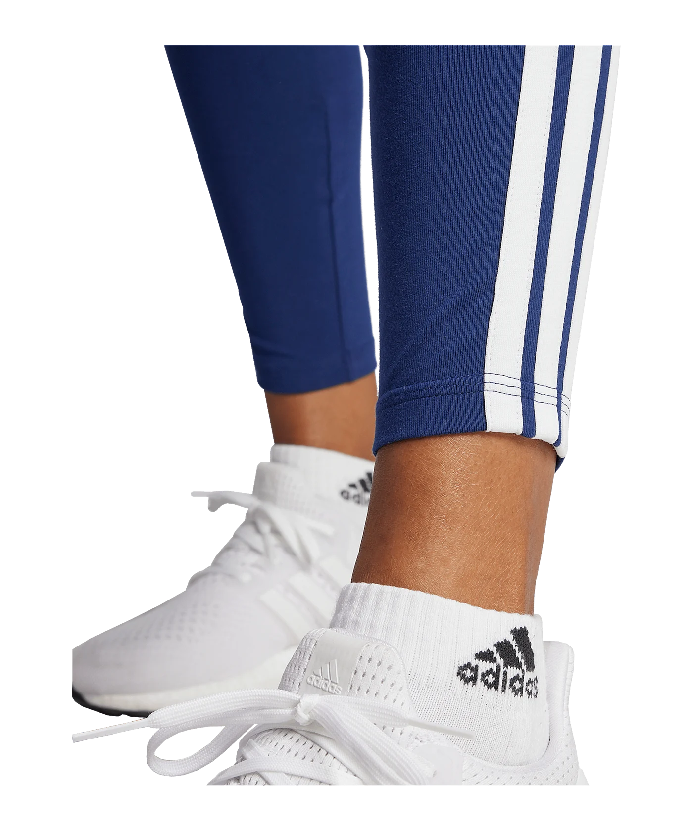 adidas Essentials 3S Cotton Leggings Blau