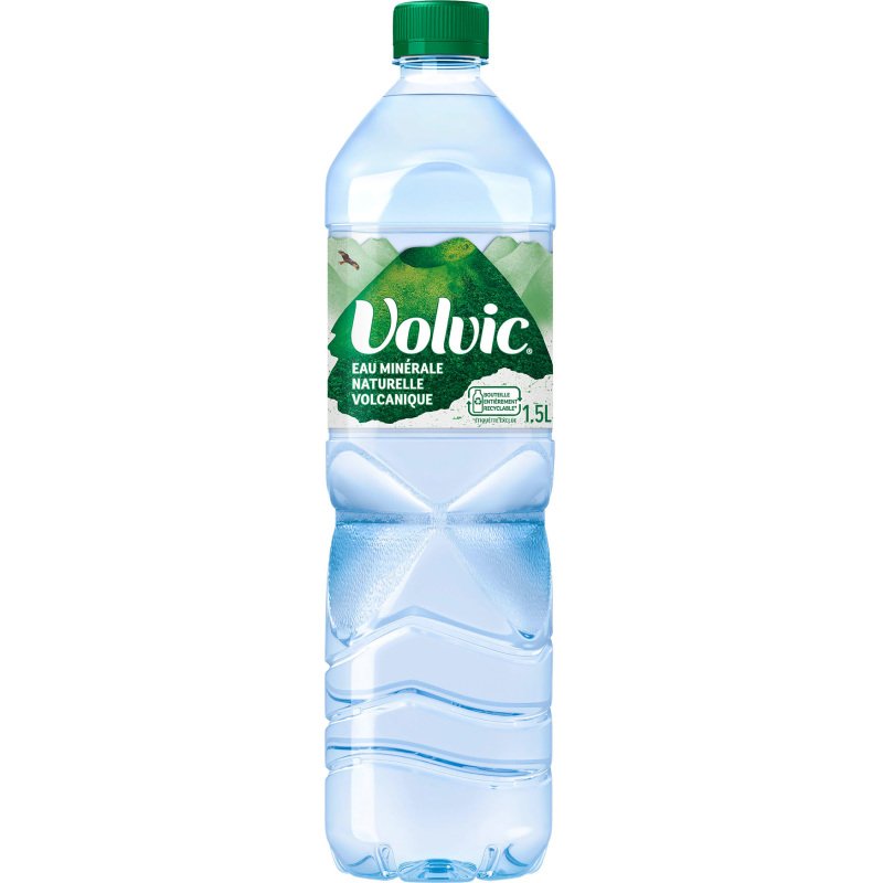 Eau minérale Volvic 1,5 L - 12 bouteilles