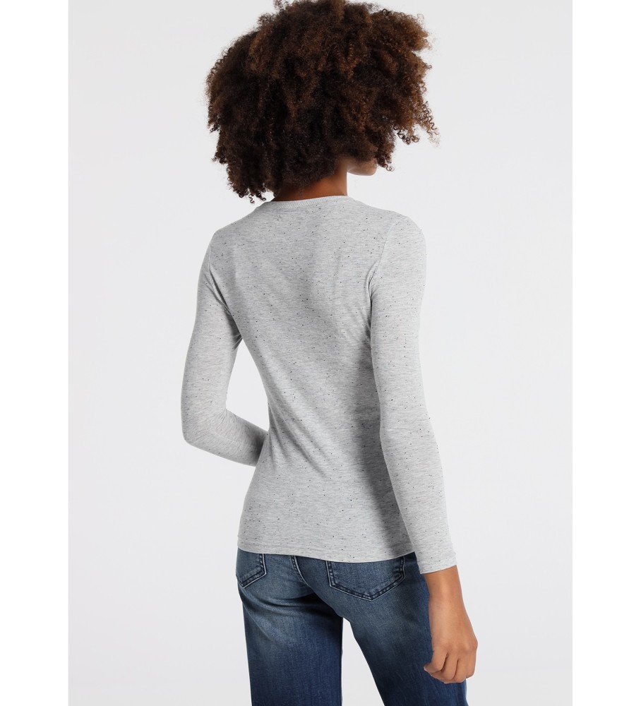 Camiseta de manga comprida Lois Neps Lois & Roll cinza