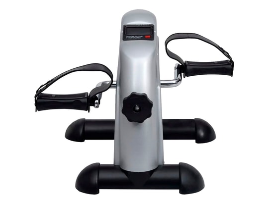 VIDAXL - Mini vélo d'exercices argent à volant en plastique