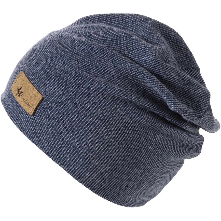 Sterntaler Slouch-Beanie Rippen marine