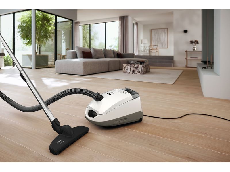 Miele Bodenstaubsauger Guard S1 Parquet Flex Brillantweiss Bodenstaubsauger mit Beutel