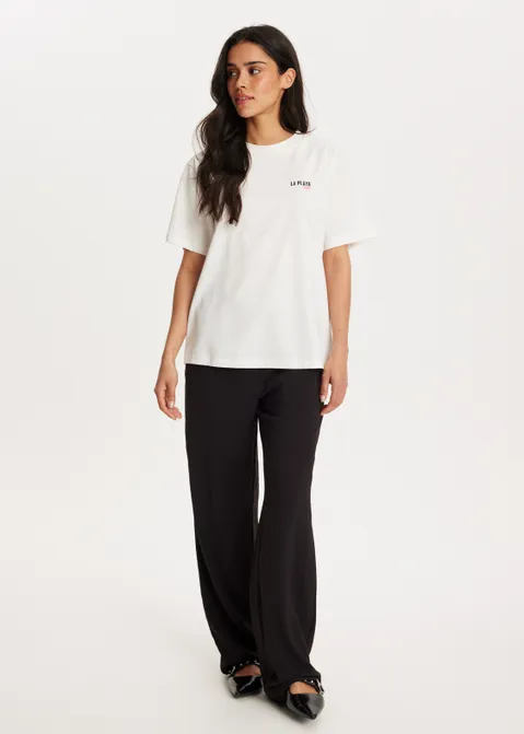 T-shirt met print playa off-white (WIT.O)