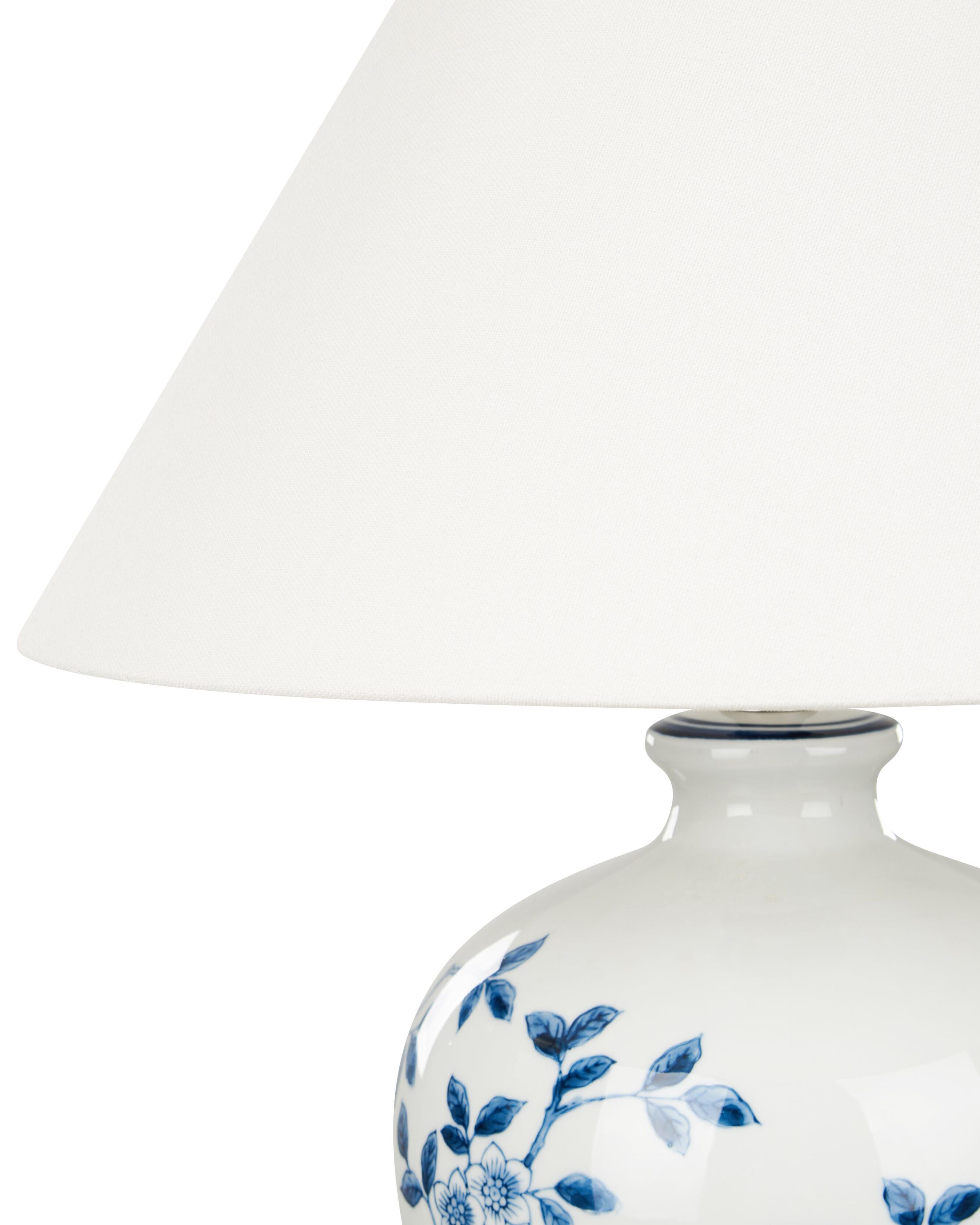 Tafellamp MAGROS Porselein Wit/blauw