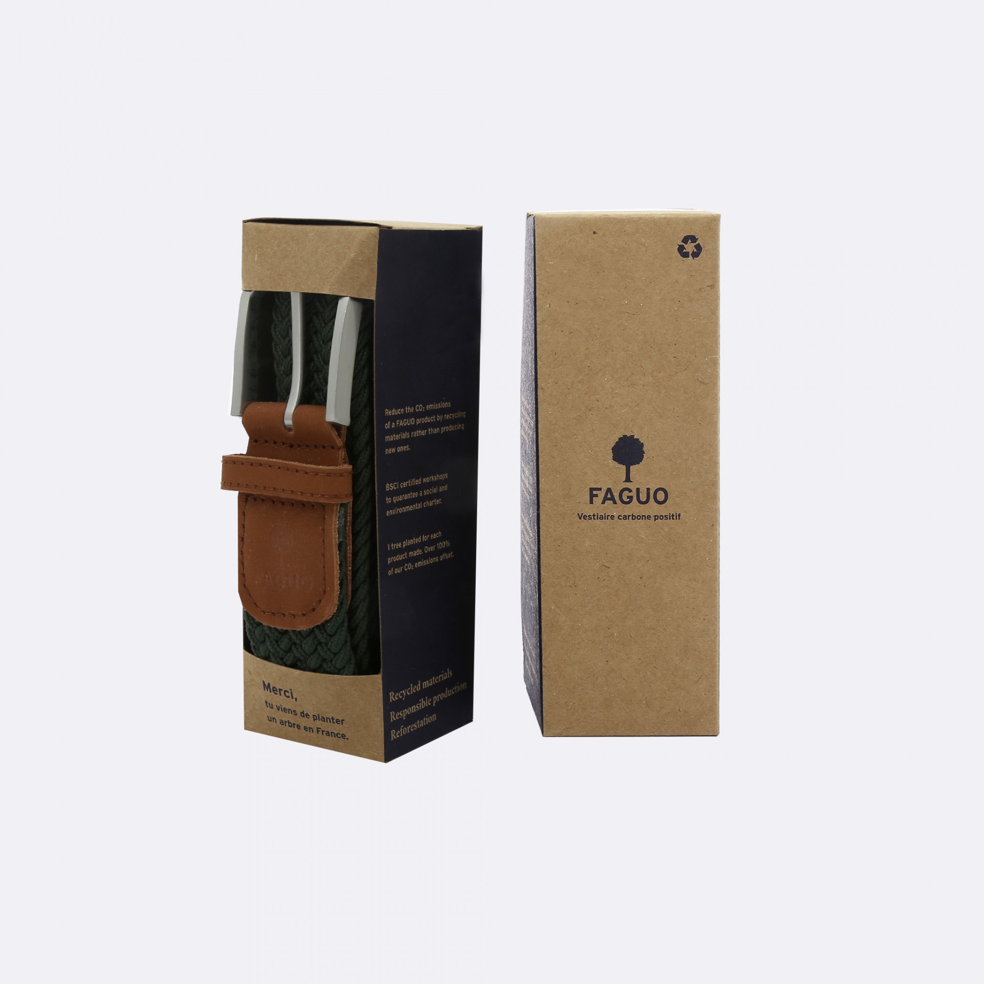 Ceinture verte verte - modèle Belt