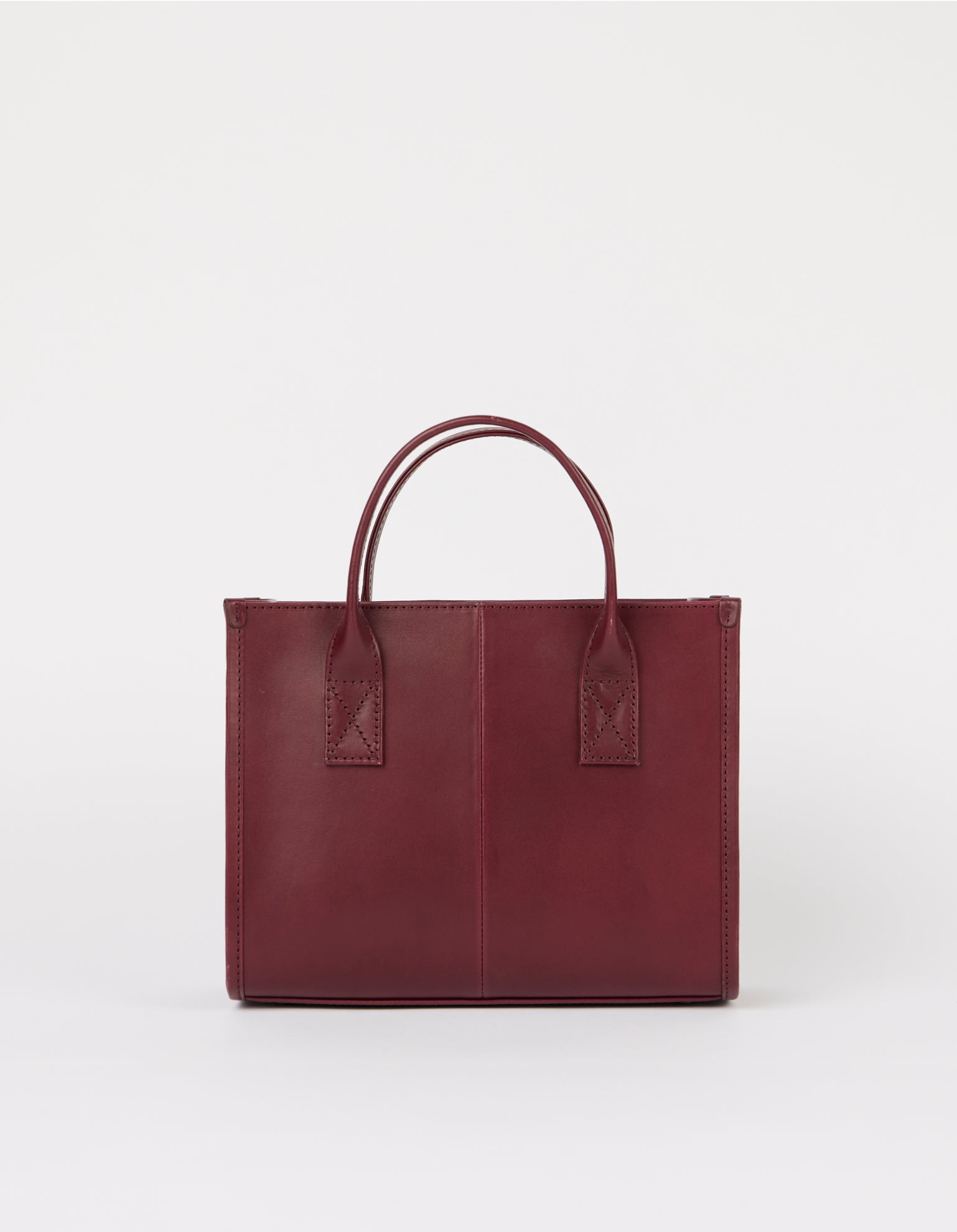 Jackie Midi   Webbing Strap - Dark Cherry Classic Leather