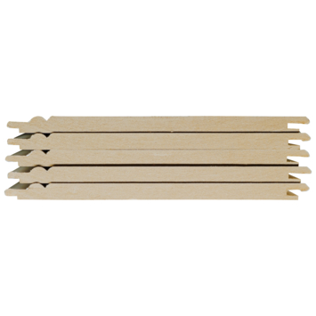 CanDo wand-en plafondpaneel MDF kraal wit gegrond 8x135 mm 260 cm 5 stuks