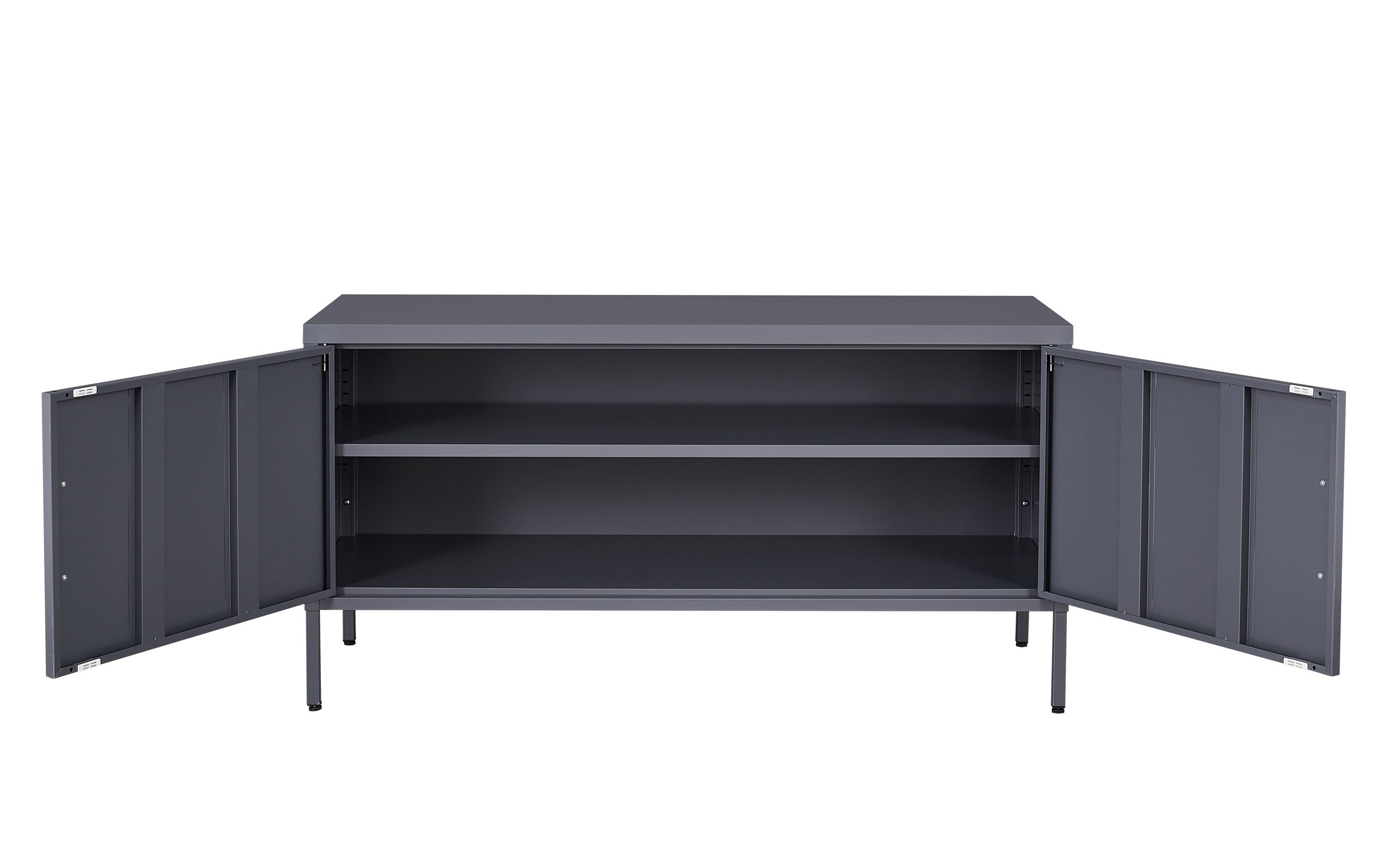 Sideboard Metall KLAUS 115 x 59 cm anthrazit