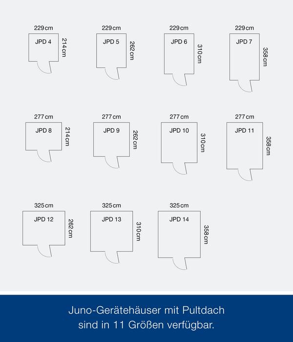 Hörmann Metallgerätehaus Juno JPD7 L-Sk