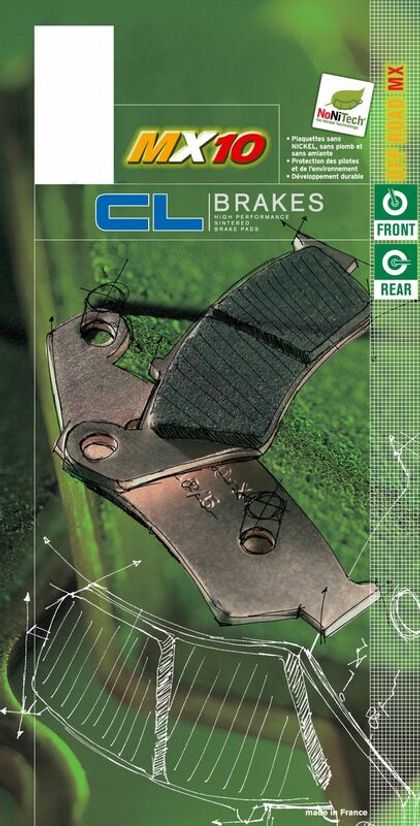 Plaquettes de freins CL Brakes Off-Road métal fritté - 1078MX10