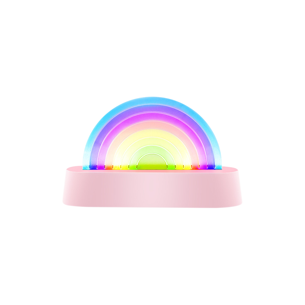 Lampe Regenbogen Rose