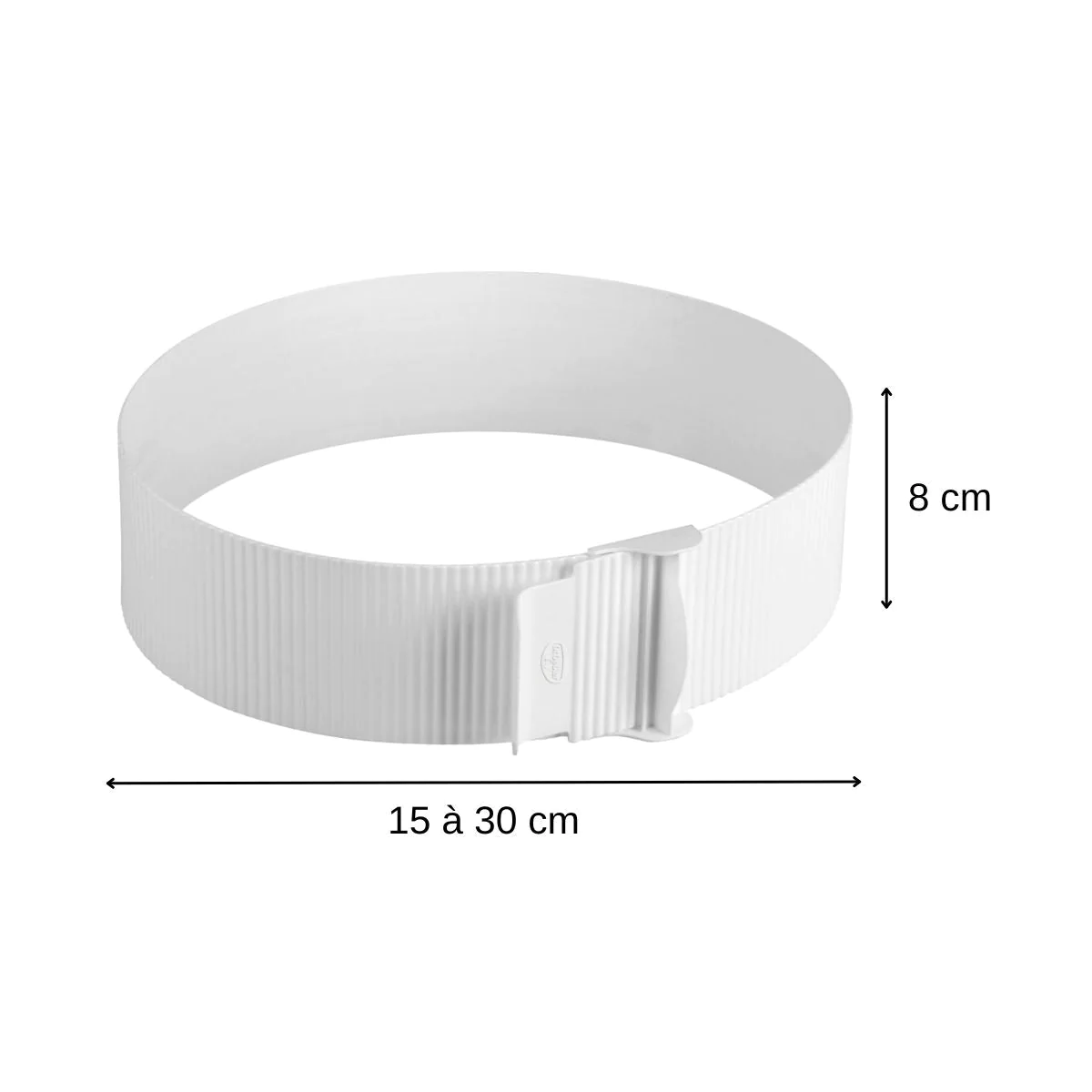 Cercle de pâtisserie en plastique réglable de 15 à 30 cm Dr. Oetker Ba