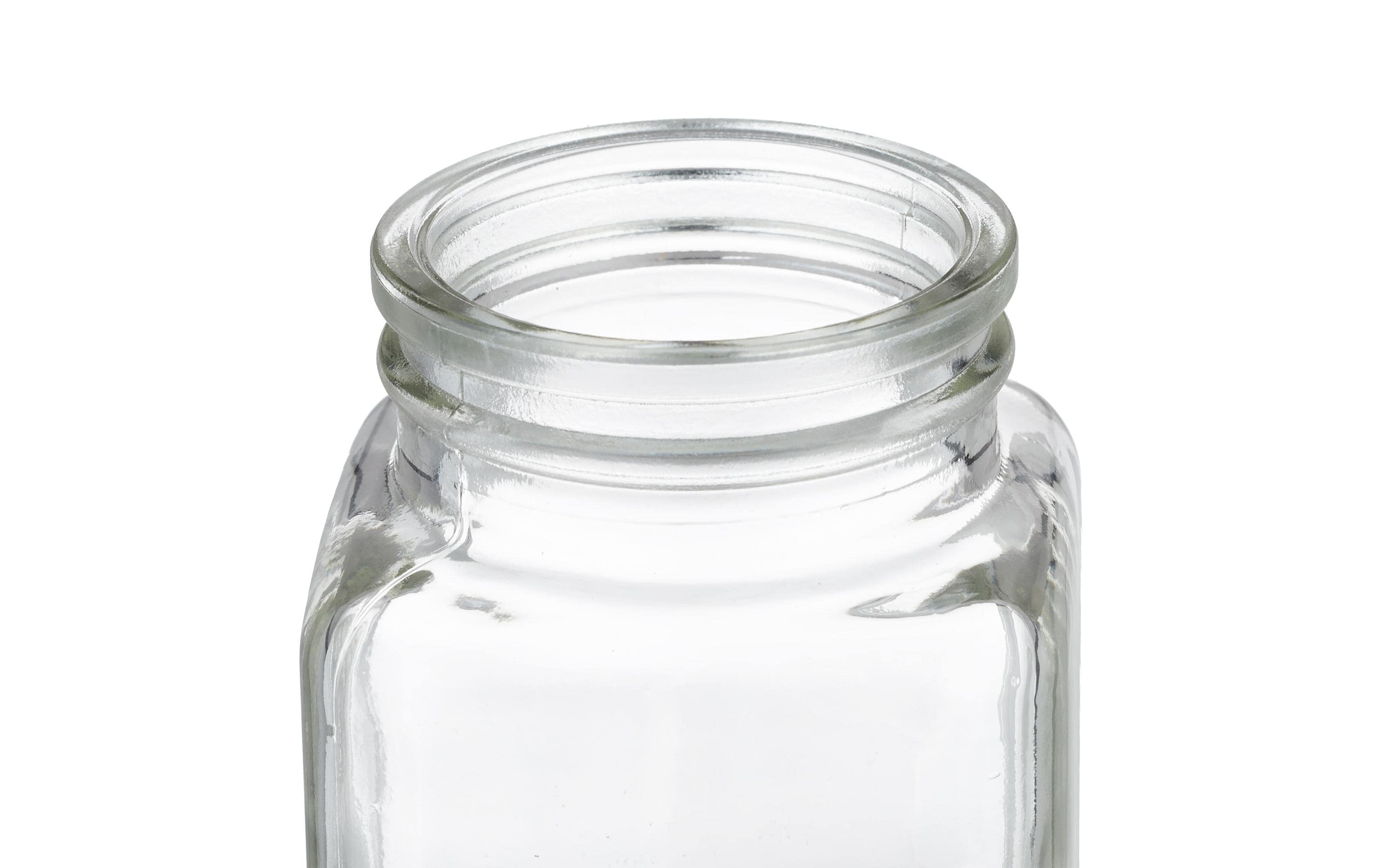 Korkenglas Hellbraun/Transparent 20 StückEckige Gewürzstreuer zum Beschriften