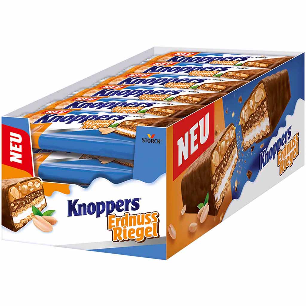 Knoppers Riegel Erdnuss 24x 40g=960g MHD:19.5.25