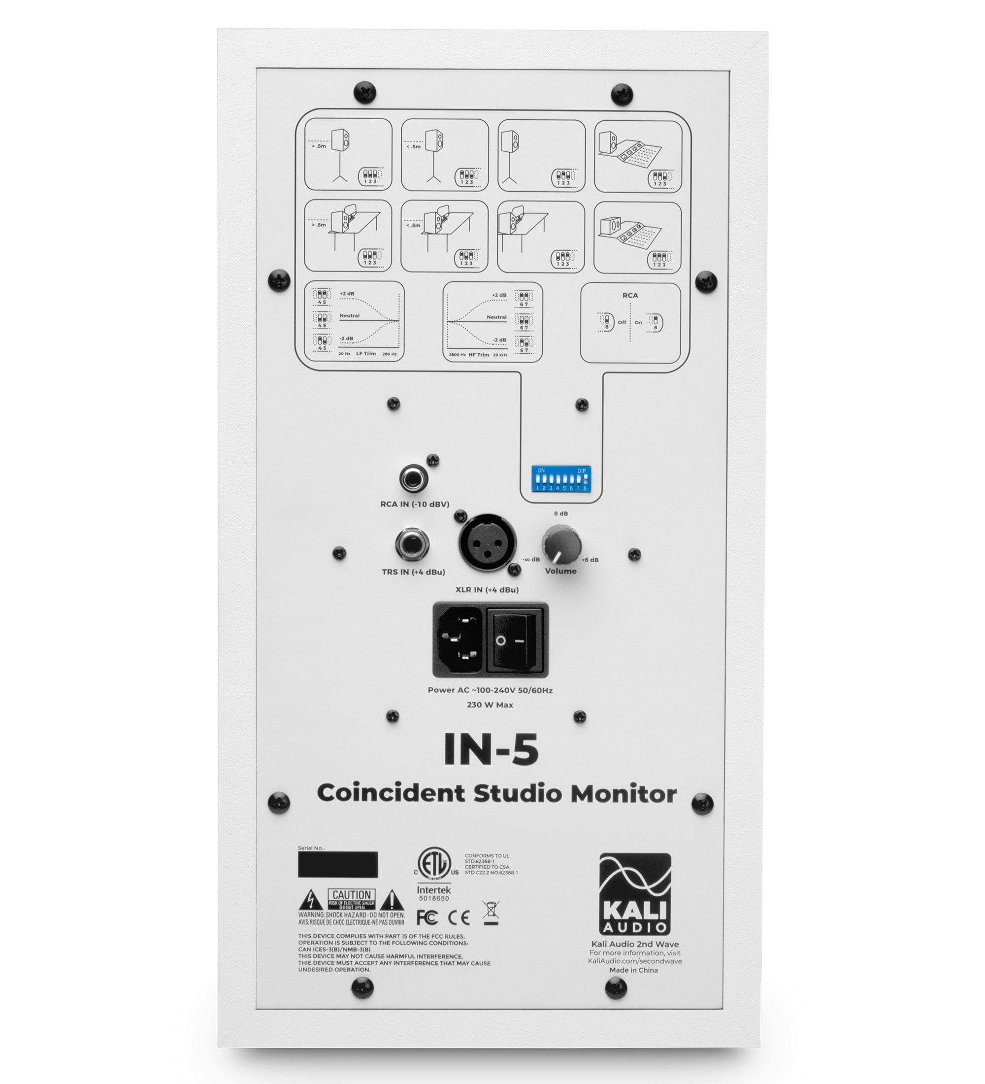 Kali Audio IN-5 W actieve studio monitor wit (per stuk)