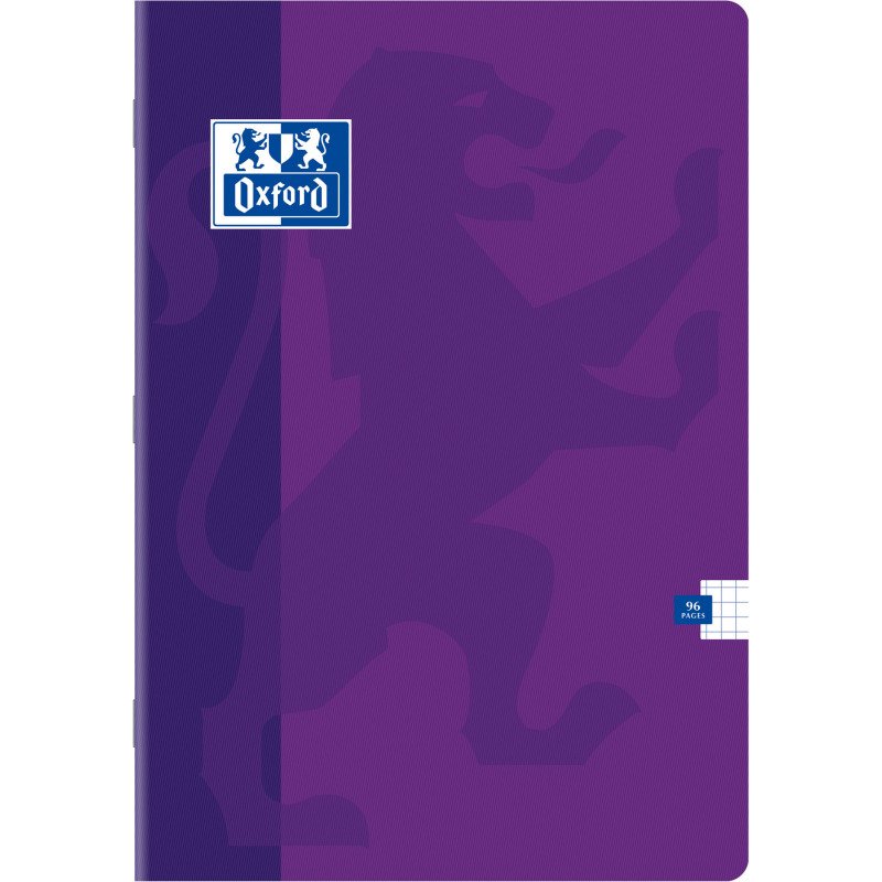 Cahier classique Oxford A4 assorti - 5 x 5 - 96 pages
