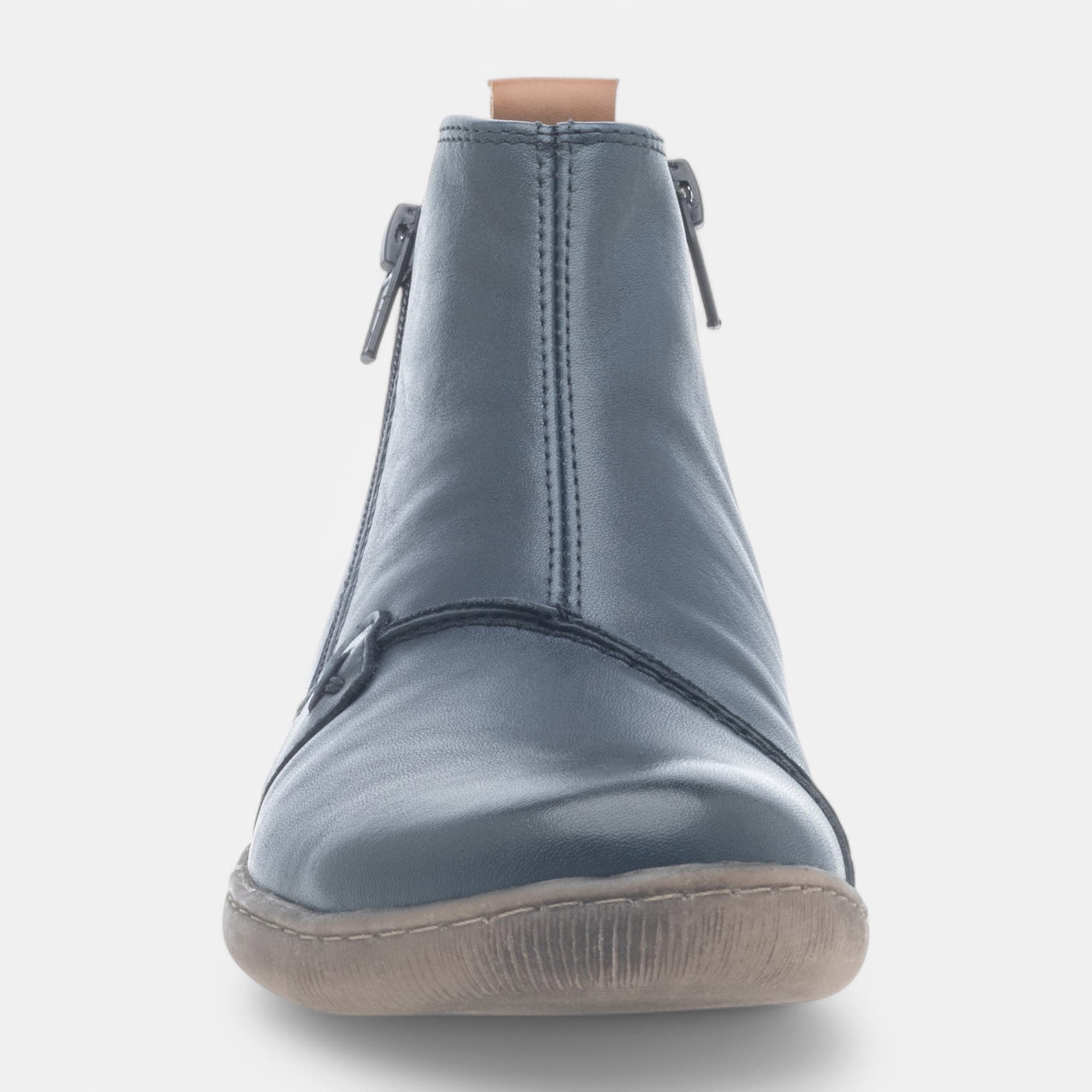 Bottines Femme en cuir bleu