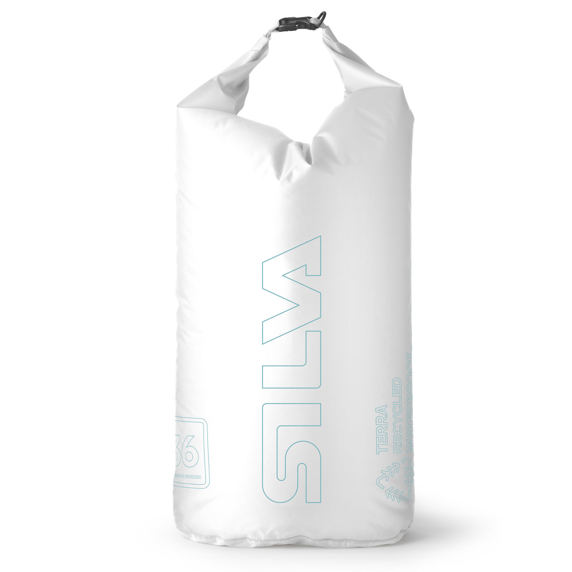 Silva Terra Dry Bag 36L Laget av lett, slitesterkt og 100% gjenvunnet materialer