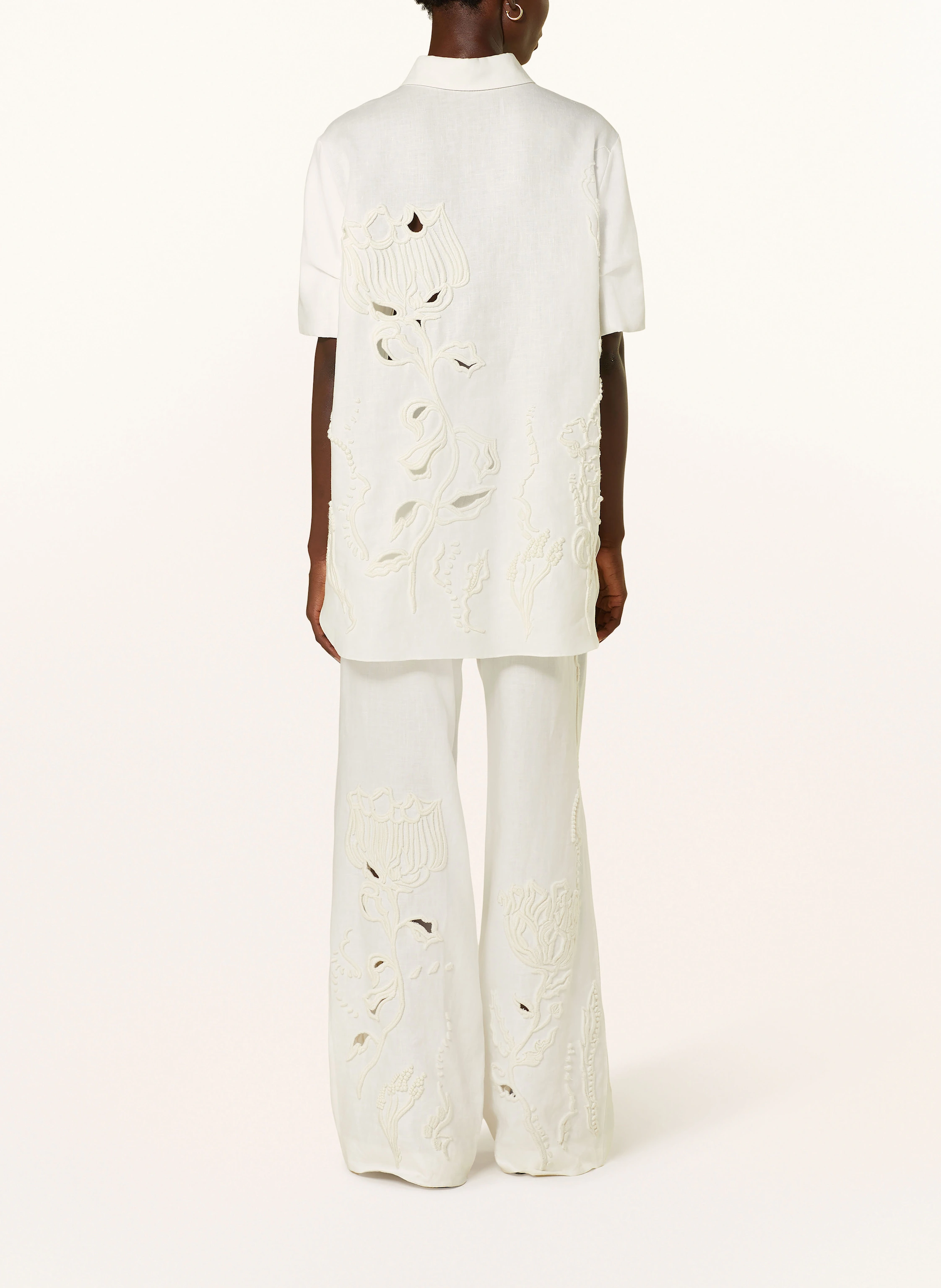 DOROTHEE SCHUMACHER Hemdbluse EMBROIDERED BEAUTY aus Leinen