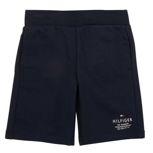 Tommy Hilfiger - TH LOGO SWEATSHORTS - Marine