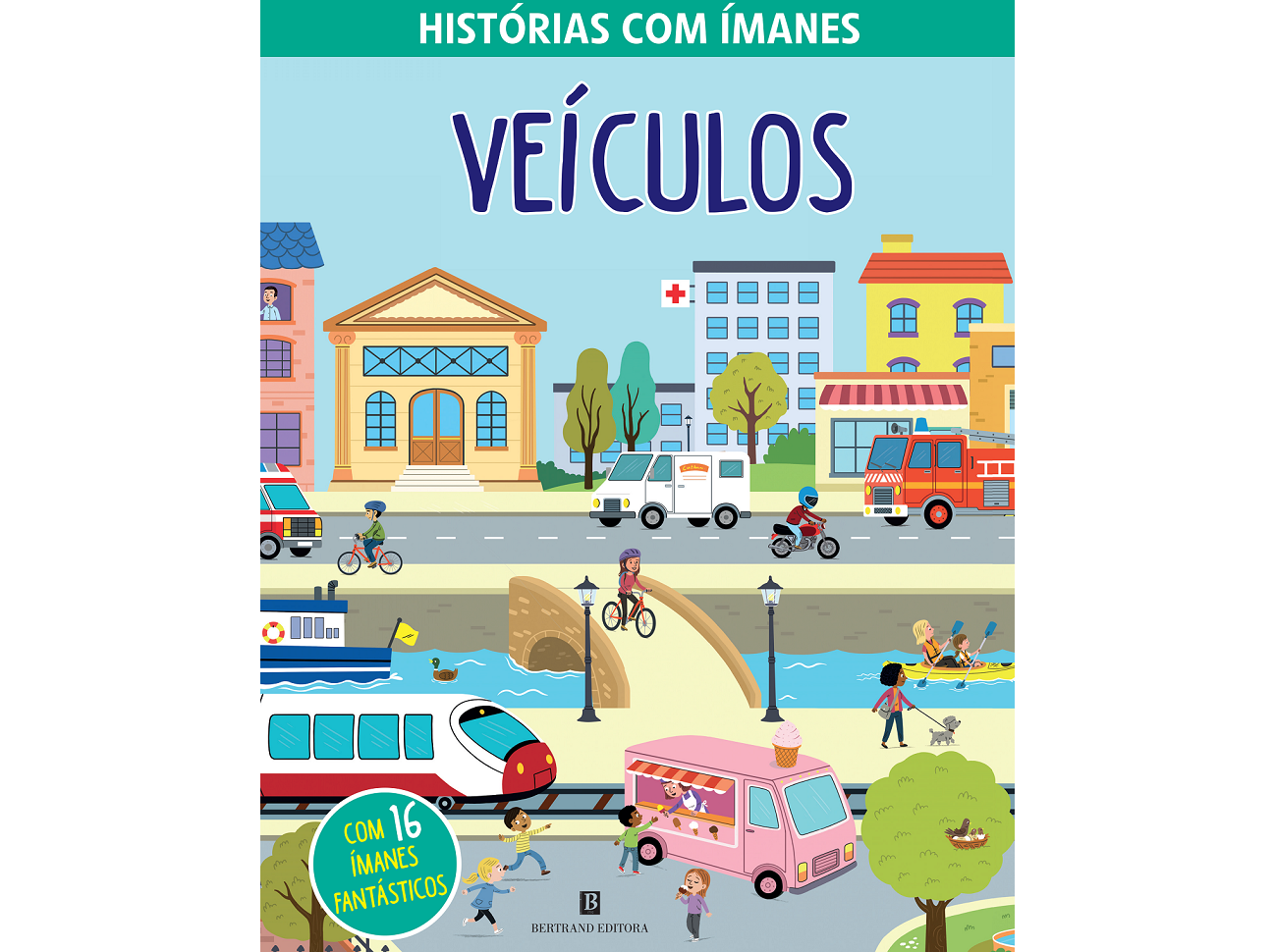 LIVRO VEÍCULOS - HISTÓRIAS COM ÍMANES