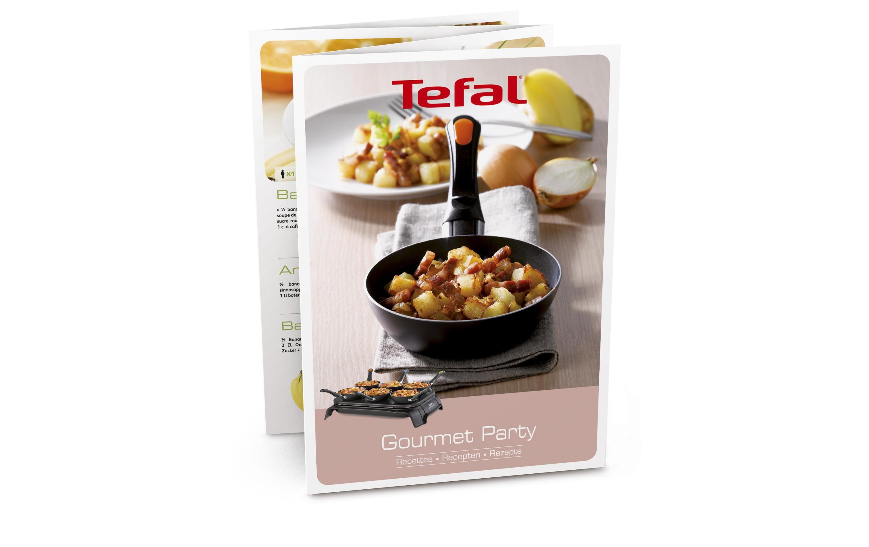 Wok 2in1 Crêpe für 6 Personen2-in-1-Herd mit 6 Crèpe-Platten und 6 Wok-Pfännchen