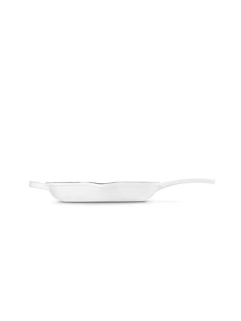 LE CREUSET Quadratische Grillpfanne aus Gusseisen 26x26cm SIGNATURE White weiss