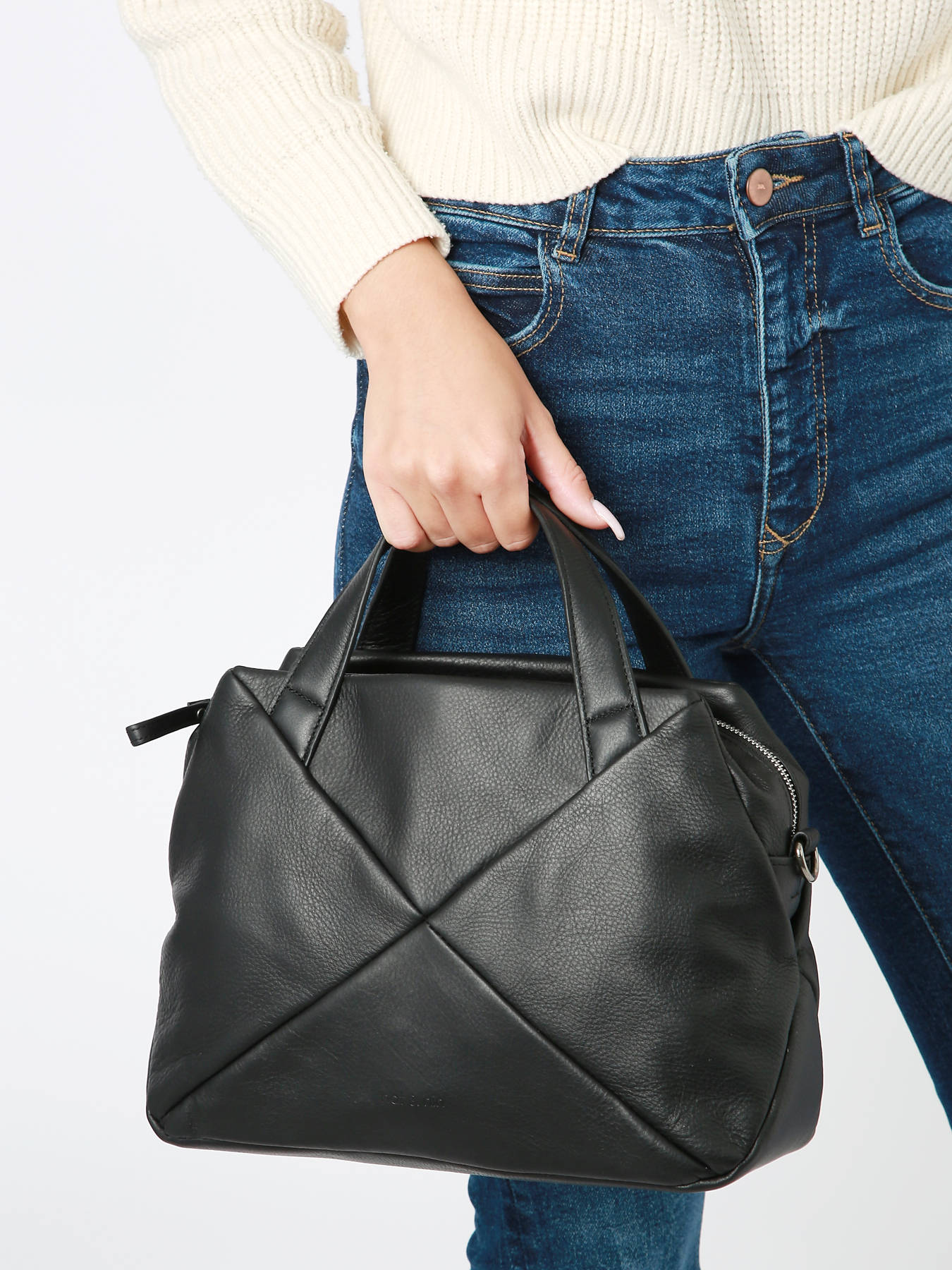 Sac port main XENA cuir NAT ET NIN