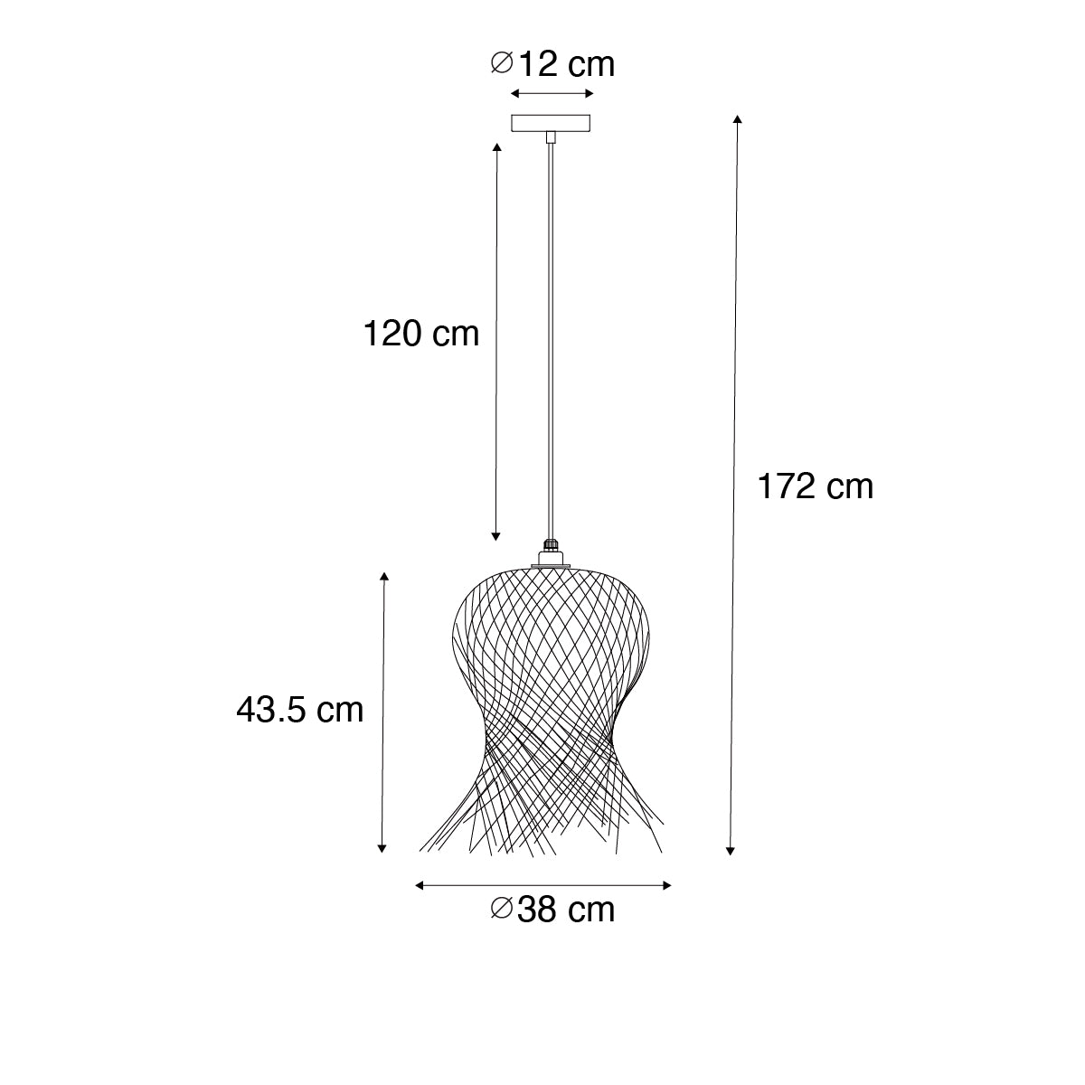 QAZQA Oosterse buiten hanglamp bamboe IP44 - Carlos