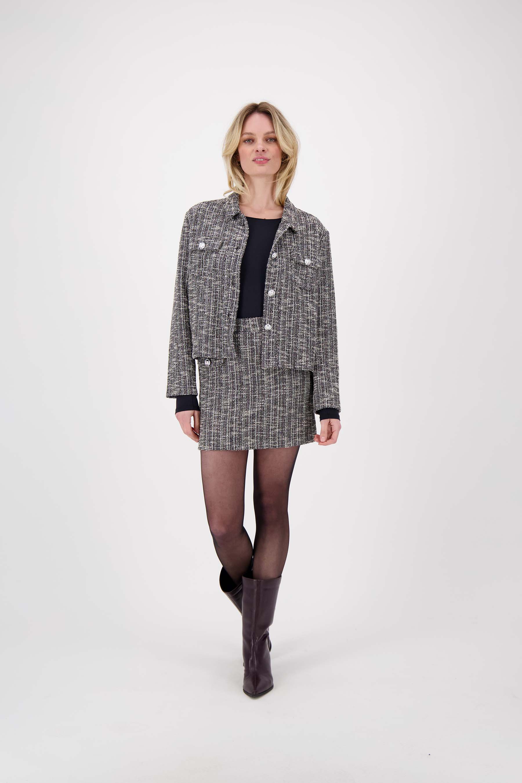 rok van tweed stof