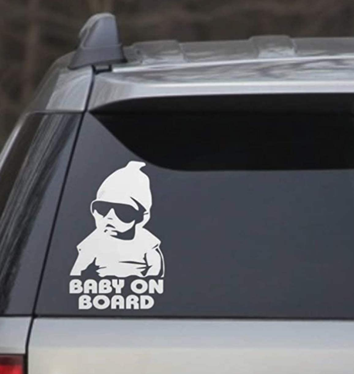 Auto Aufkleber Fahrzeug Deko Baby On Board Sticker - Schwarz