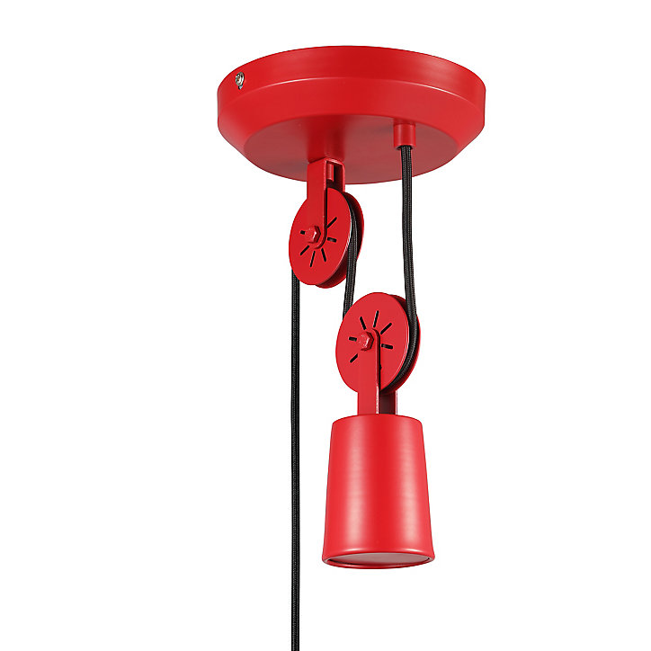 Suspension Yarra GoodHome E27 rouge mat