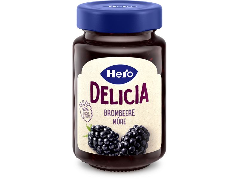 Hero Brotaufstrich Brombeerkonfitüre 290 g Feiner Fruchtaufstrich aus Brombeeren