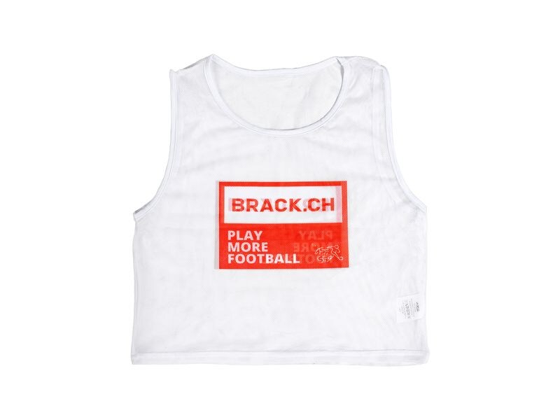 BRACK.CH Play More Football Trikots, Weiss Set mit 10 Stück