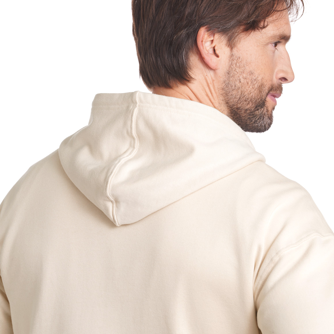 Jonas Nielsen Herren Sweatjacke mit Kapuze beige