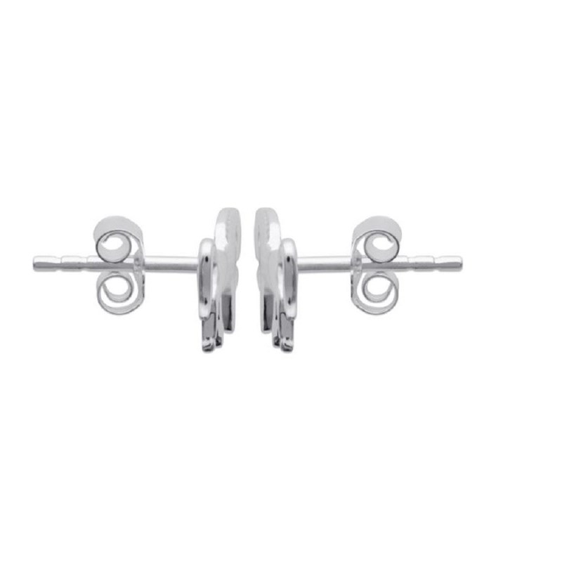 Boucles d'oreilles cheval Argent 925 Rhodié